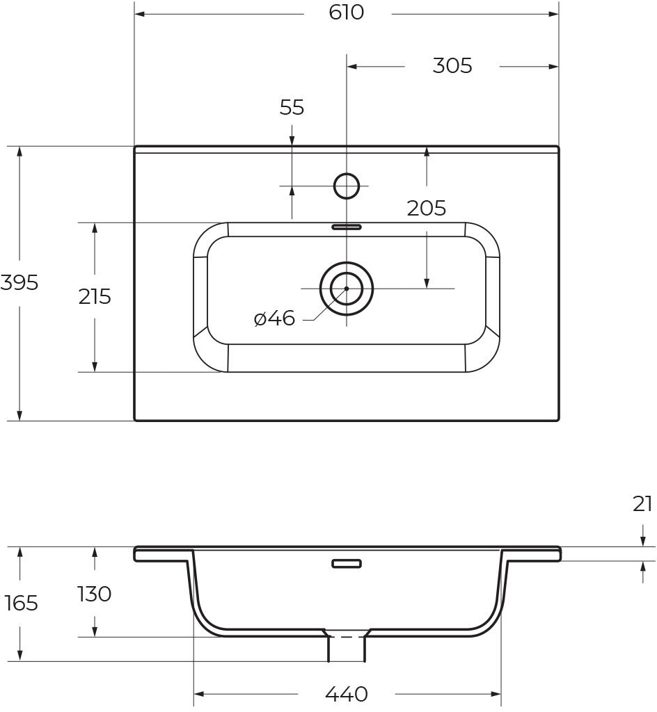 Раковина керамическая BelBagno BB600/390ETL - фотография № 7