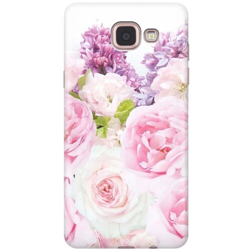 фото Cиликоновый чехол на samsung galaxy a5 (2016) / самсунг а5 2016 с принтом "розовый букет" gosso