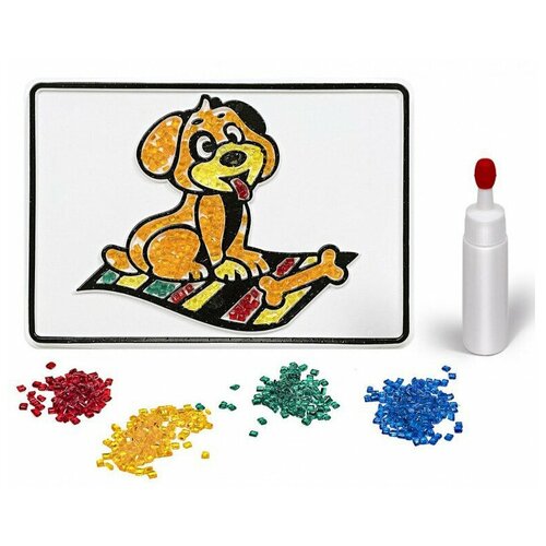 Набор для творчества мини Татой Насыпь на Клей Собака набор для творчества собака питбультерьер детская логика