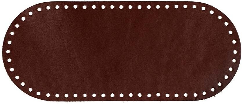 Gamma ZKS-001 Донце для вязаной сумки овальное, кожа 1 шт. 31*13см № 004 коричневый