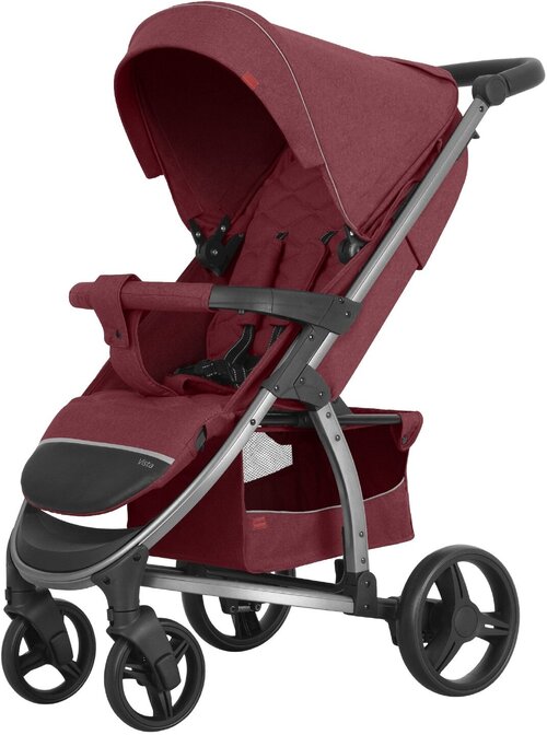 Прогулочная коляска CARRELLO Vista CRL-8505, ruby red, цвет шасси: серебристый