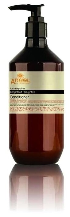 Angel Provence кондиционер Grapefruit Straighten с экстрактом грейпфрута для выпрямления волос, 400 мл