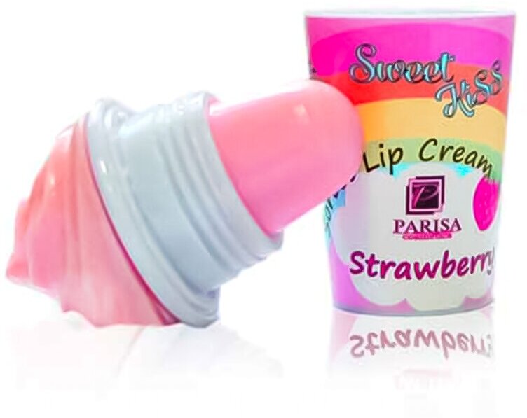 Бальзам детский для губ Parisa Sorbet Lip Cream Клубника 7 г