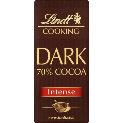 Шоколад LINDT Cooking Dark 70% Cocoa - Интенсивный, 200 г (Из Финляндии)