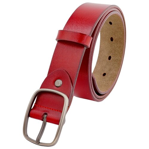 фото Ремень женский из кожи шириной 33 мм с металлической пряжкой и длиной полотна 105 см (арт.3567) dnka