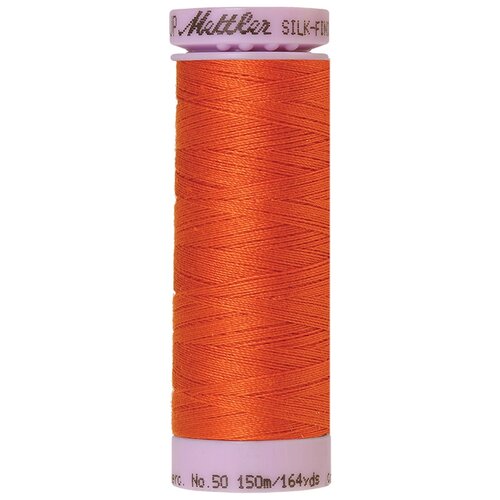 нить для машинного квилтинга silk finish cotton 60 200 м 100% хлопок 6255 mandarin orange 9240 6255 Нить для машинного квилтинга SILK-FINISH COTTON 50, 150 м 100% хлопок 6255 Mandarin Orange ( 9105-6255 )