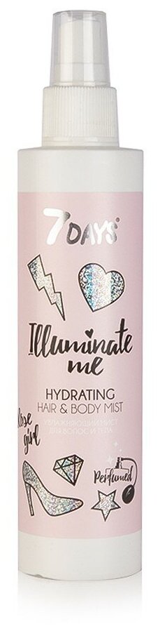 7DAYS Набор для тела Illuminate me Rose girl, 150 мл 7 Days - фото №4
