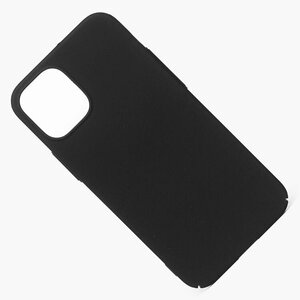 Чехол для iPhone 12 mini задняя крышка пластик Soft Touch <черный>