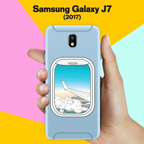 Силиконовый чехол на Samsung Galaxy J7 (2017) Окно / для Самсунг Галакси Джей 7 2017 жидкий чехол с блестками love сердце на samsung galaxy j7 2017 самсунг галакси джей 7 2017
