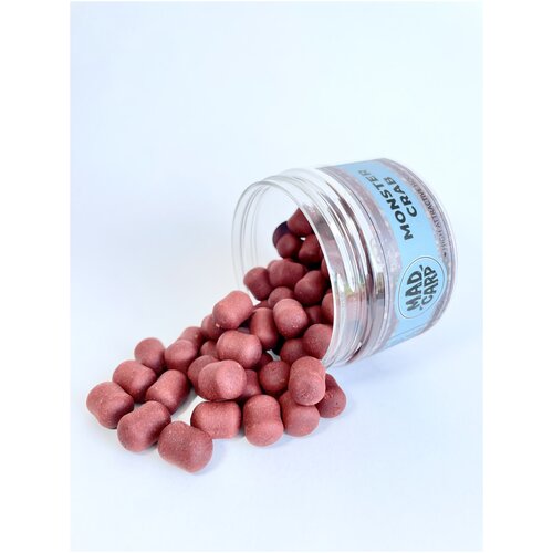 фото Бойлы dumbels дамблс 15x18 мм 200 гр вареные насадочные тонущие монстр краб (monster crab) dumbell mad carp baits