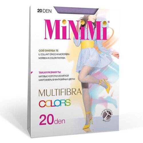 фото Колготки minimi multifibra colors, размер 3, фиолетовый