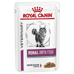 Влажный корм для кошек Royal Canin Renal, при проблемах с почками, с тунцом (кусочки в соусе) - изображение