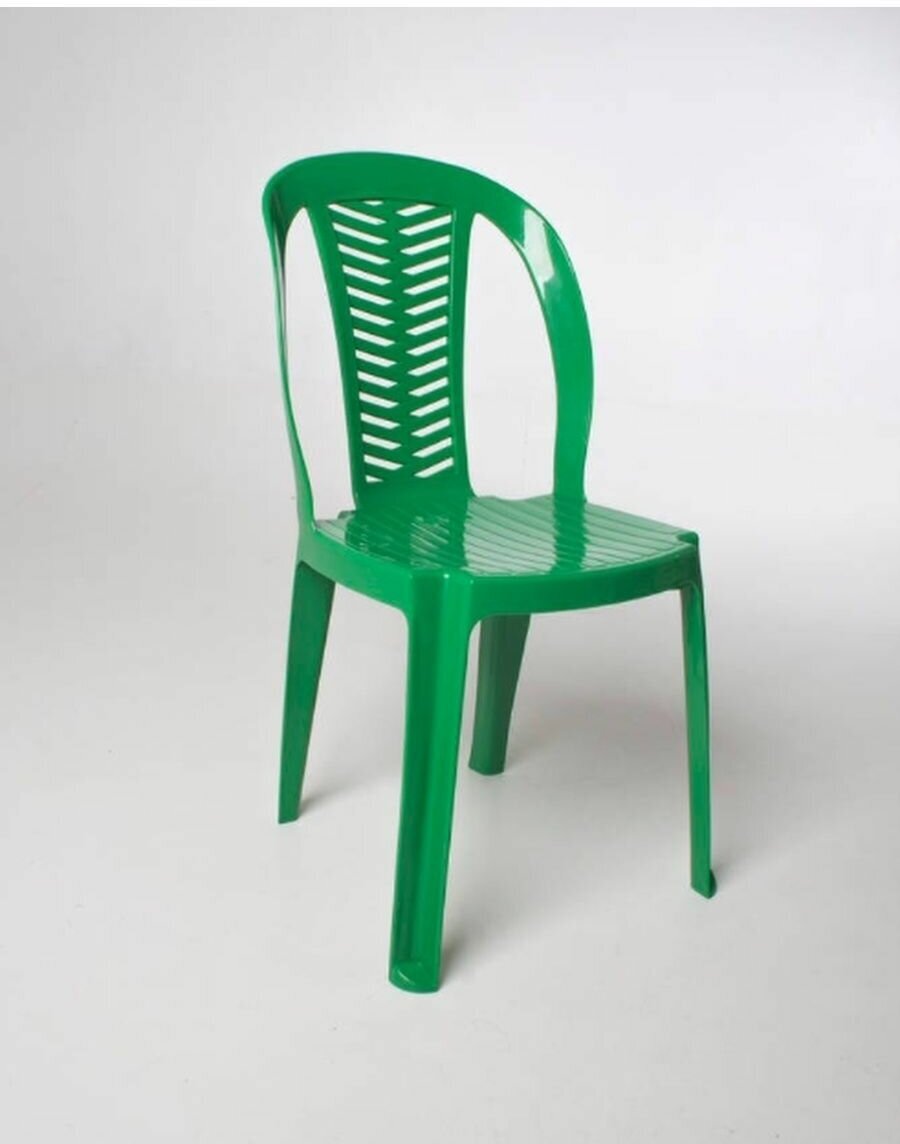 Садовое кресло без подлокотников зеленый стандарт - фотография № 2