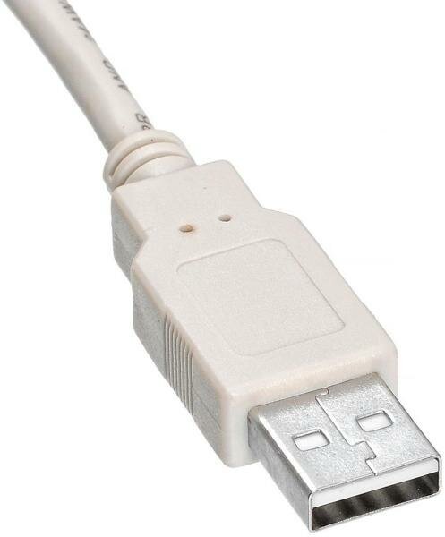 Кабель USB 2.0 AM-BM 5.0м Buro ферритовые кольца серый USB2.0-AM/BM-5M-MG 817262 - фото №4