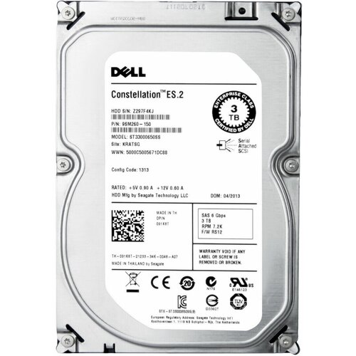 Жесткий диск Dell SAS 3ТБ 3.5 7200 rpm (091K8T)