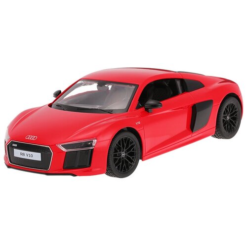 Легковой автомобиль Rastar Audi R8 2015 74400, 1:14, 31 см, красный легковой автомобиль rastar audi r8 lms 2015 72300 105543 1 24 18 5 см белый