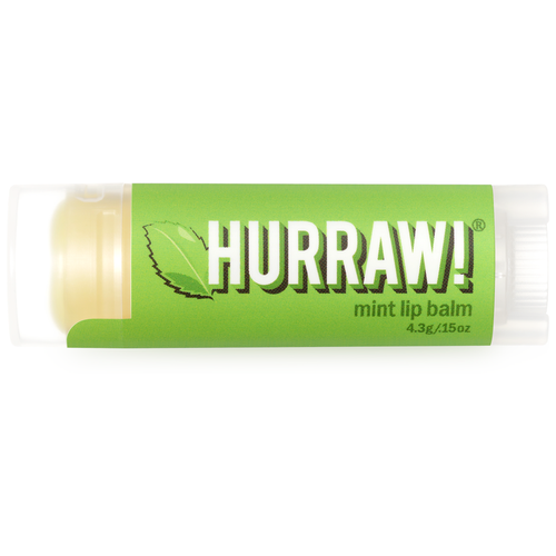 Hurraw! Бальзам для губ Mint, бесцветный hurraw бальзам для губ coconut