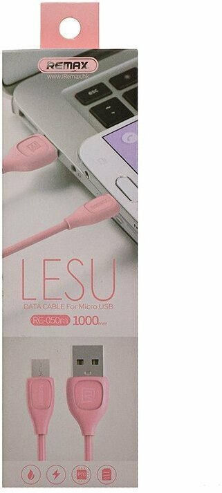 Кабель Remax Lesu, USB - micro USB, 1 м, белый - фото №3