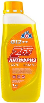 Антифриз AGA Z65 (-65) желтый 1 кг