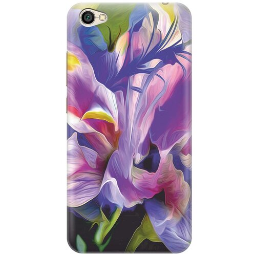 фото Gosso ультратонкий силиконовый чехол-накладка для xiaomi redmi note 5a с принтом "цветочная абстракция"