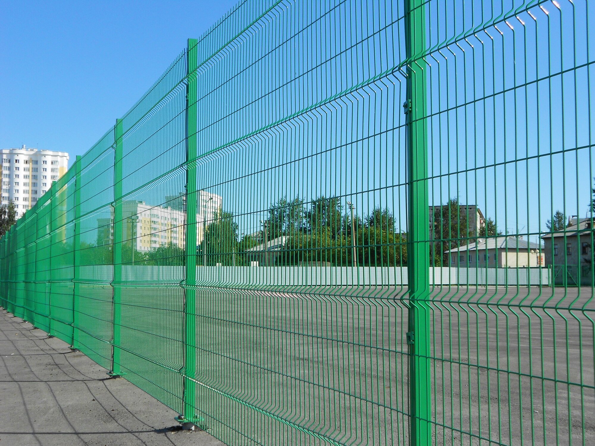 Забор металлический, Ограждение садовое из 3 D Панелей Преграда 3,8 , 2700х1470 мм., 5 шт. - фотография № 5