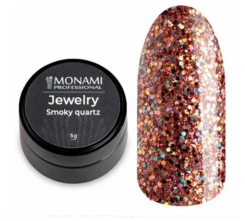 Monami Professional, Гель-лак Jewelry, Smoky Quartz