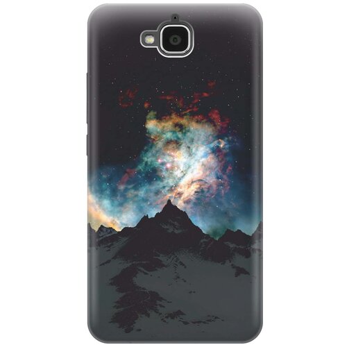 фото Cиликоновый чехол на honor 4c pro / хонор 4с про с принтом "горы и звезды" gosso