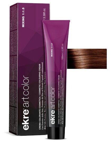 Краска для волос Artcolor Hair Colour Cream Ekre 5.34 Светлый каштановый золотисто-медный/Табак, 100 мл