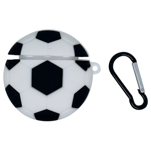 фото Силиконовый чехол для беспроводных наушников apple airpods (аирподс), футбольный мяч no name