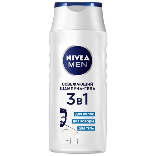 Шампунь-гель 3в1 Освежающий Nivea Men, 250 мл G-B-525575007