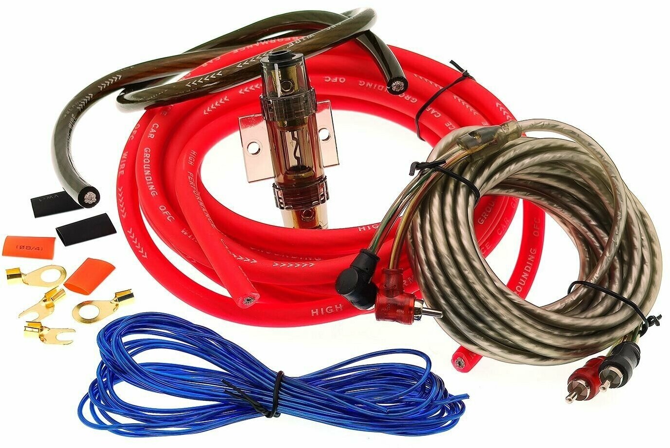 Набор кабелей для автоакустики, усилителя, сабвуфера, саба TDS TS-CAD03 (5м, 4GA)