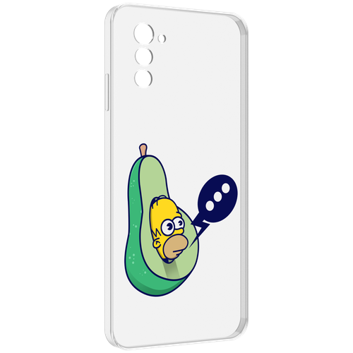 Чехол MyPads Гомер-авокадо для UleFone Note 12 / Note 12P задняя-панель-накладка-бампер