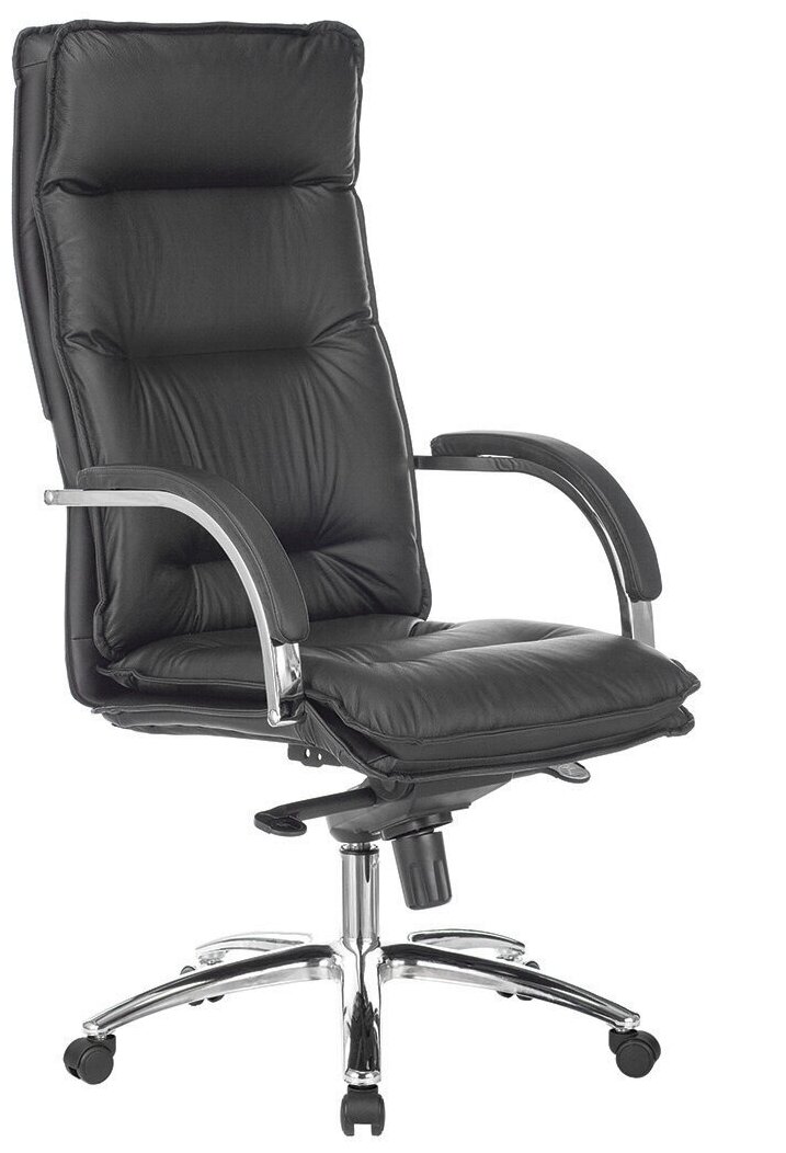 Компьютерное кресло Бюрократ T-9927SL для руководителя, обивка: натуральная кожа/искусственная кожа, цвет: чёрный - фотография № 1