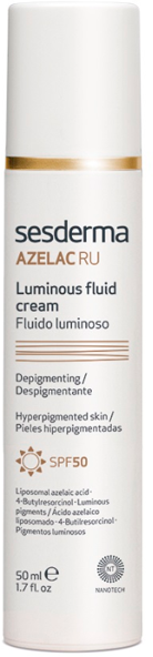 Эмульсия для сияния кожи лица СЗФ 50 / AZELAC RU Luminous Fluid Cream SPF 50 50 мл