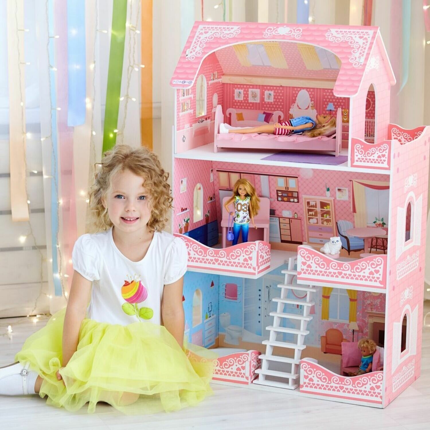 Кукольный домик Paremo Адель Шарман, для кукол до 30 см (7 предметов мебели и интерьера) (PD318-07)