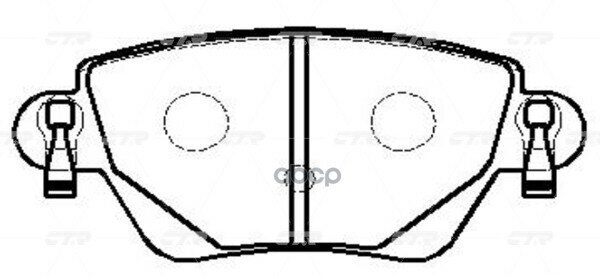 Колодки Задние Ford Mondeo Iii B4p, B5p, B5y 00-04 Ctr Gk0191 CTR арт. GK0191