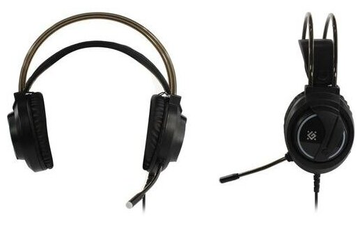 Гарнитура GAMING FLAME BLACK RGB 64555 DEFENDER - фото №16