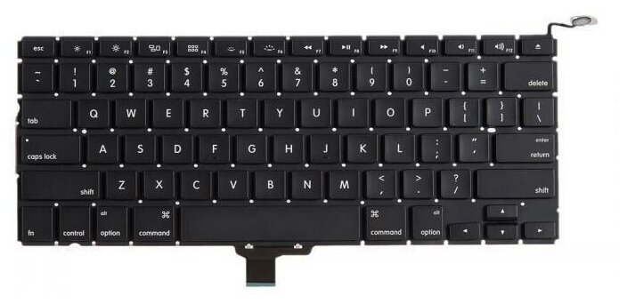 Клавиатура (keyboard) для Apple MacBook Pro 13 A1278, Late 2008 - Mid 2012, прямой Enter US