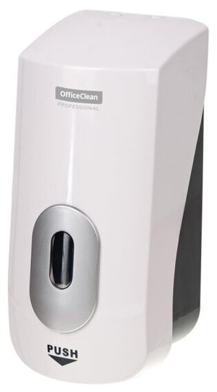 Дозатор для жидкого мыла Officeclean Professional, механический, белый, наливной, пенный, 1 л