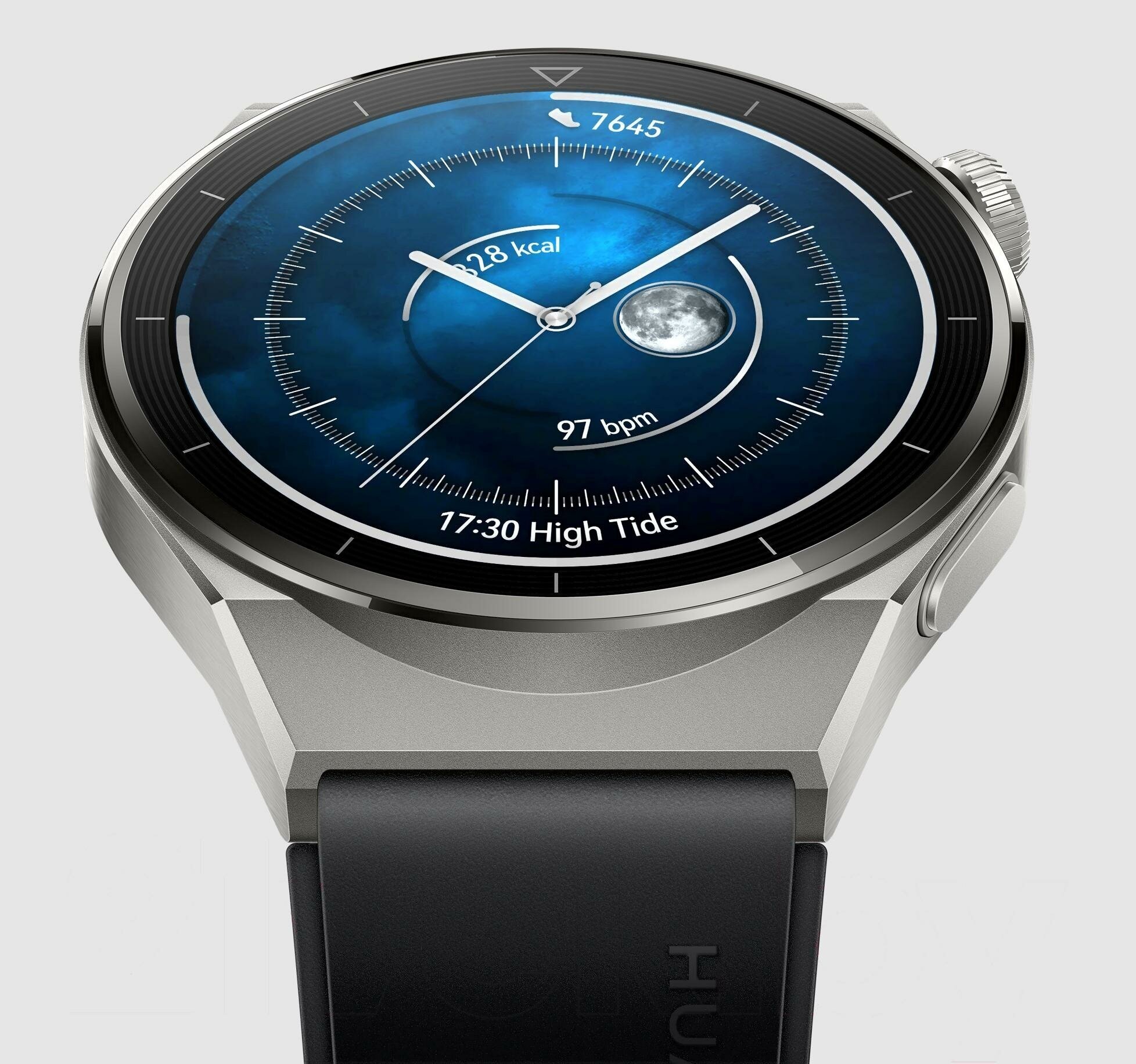 Умные часы HUAWEI Watch GT 3 Pro, белый керамический корпус с серебряным безелем - фото №4