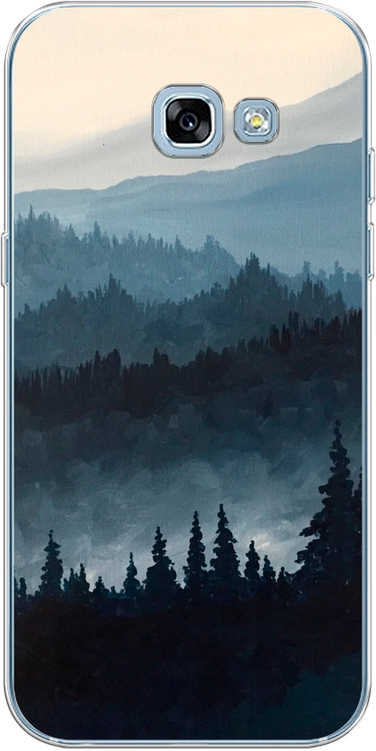 Силиконовый чехол на Samsung Galaxy A5 2017 / Самсунг Галакси А5 2017 Туманные горы