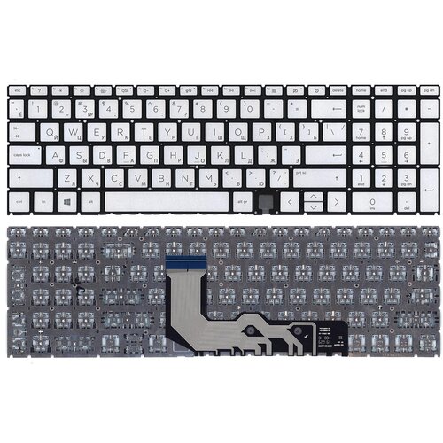 клавиатура keyboard для ноутбука hp envy 15 ed 17 cg серебристая с подсветкой Клавиатура для ноутбука HP Envy 15-ED 17-CG серебристая с подсветкой