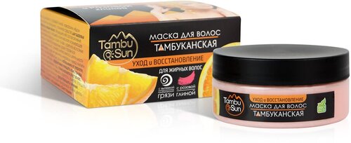 Tambusun маска для жирных волос Уход и восстановление, 100 г, 150 мл, банка