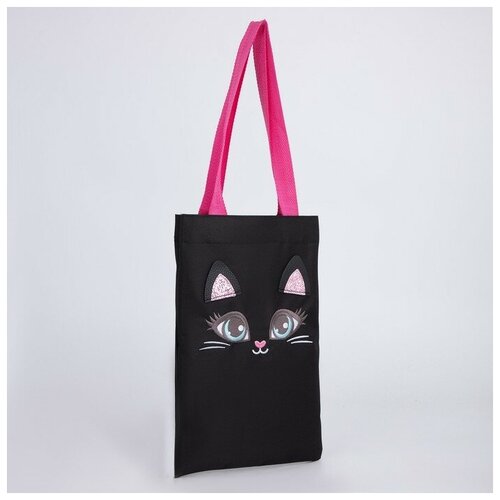 Сумка шоппер NAZAMOK, черный, бесцветный сумка шоппер nazamok текстиль полиэстер розовый