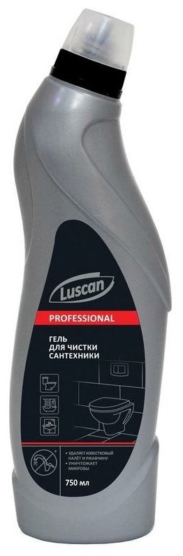 Luscan Professional гель для сантехники с кислотой, 0.75 л