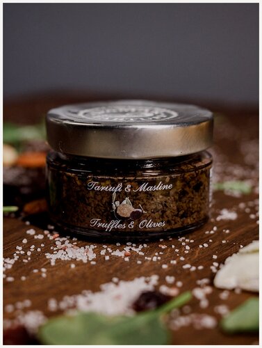Изображение товара Трюфели и оливки /Cальса /соус/Грибы трюфель и оливки/ Damar Tartufi, 100 гр