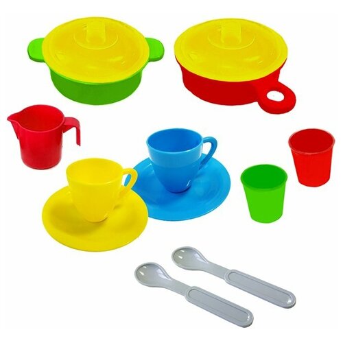 Набор посуды НП03 13 предметов Green Plast