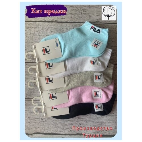 фото Носки женские fila спортивные / разноцветные/ 5 шт