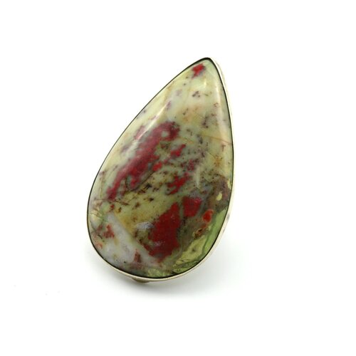 фото Кольцо радуга камня, яшма, размер 17.5, мультиколор