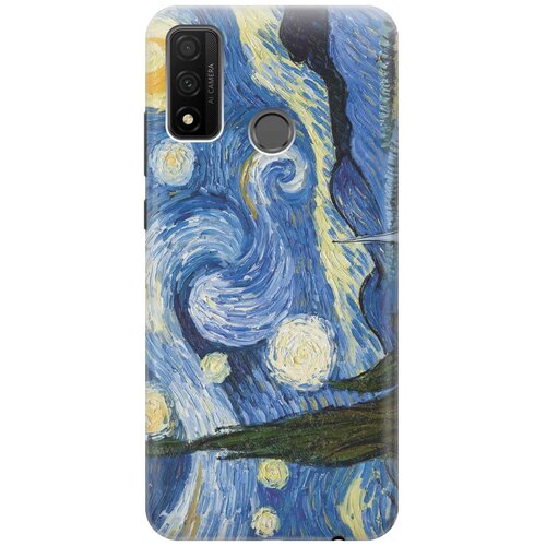 фото Cиликоновый чехол на huawei p smart 2020 / хуавей п смарт 2020 с принтом "звездная ночь" gosso